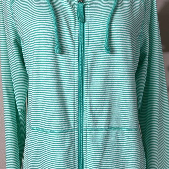 Made for Life PM Green Striped Hoodie Jacket - Picture 3 of 15